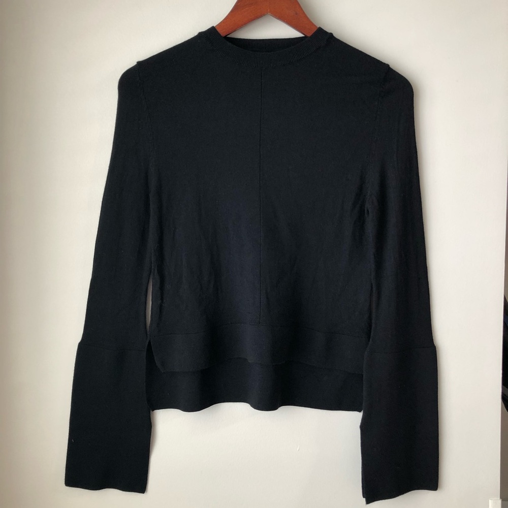 Black wool/cashmere top